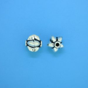 15354 - Bali Silver Bead 9x9mm 15354 - Bali Silver Bead 9x9mm