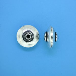 15364 - Bali Silver Bead 8x14mm 15364 - Bali Silver Bead 8x14mm