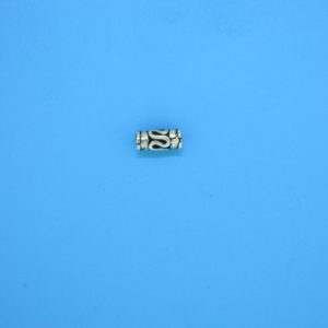 15386 - Bali Silver Tube Bead 3x7mm 15386 - Bali Silver Tube Bead 3x7mm