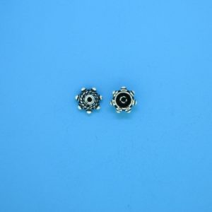 15389 - Bali Silver Bead Cap 4x6mm 15389 - Bali Silver Bead Cap 4x6mm