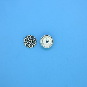 15393 - Bali Silver Bead Cap 3x7mm