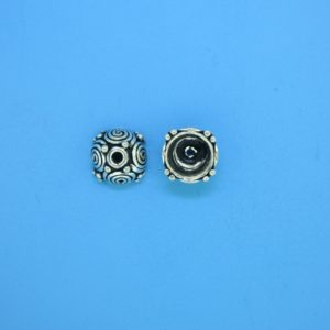 15395 - Bali Silver Bead Cap 5x8mm 15395 - Bali Silver Bead Cap 5x8mm
