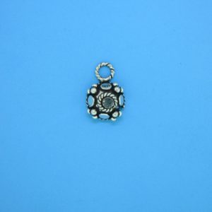 15400 - Bali Silver Charm 9x13mm