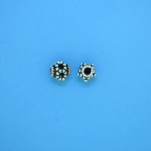 15409 - Bali Silver Bead 6x6mm 15409 - Bali Silver Bead 6x6mm