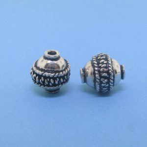 15316 - Bali Silver Bead 8x9mm 15316 - Bali Silver Bead 8x9mm
