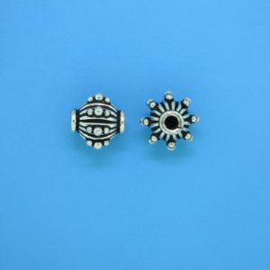 15417 - Bali Silver Bead 10x10mm 15417 - Bali Silver Bead 10x10mm