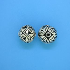 15429 - Bali Silver Bead 12.5x12.5mm 15429 - Bali Silver Bead 12.5x12.5mm