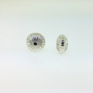 1222 - 2mm Sterling Silver Straight Corrugated Round Saucer Bead 1222 - 2mm Sterling Silver Straight Corrugated Round Saucer Bead