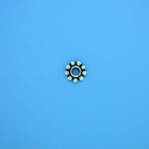 15503 - Bali Silver Round Daisy Spacer 2x7mm 15503 - Bali Silver Round Daisy Spacer 2x7mm