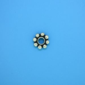 15506 - Bali Silver Round Daisy Spacer 3x10mm 15506 - Bali Silver Round Daisy Spacer 3x10mm