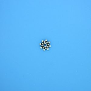 15513 - Bali Silver Daisy Spacer 1x6mm 15513 - Bali Silver Daisy Spacer 1x6mm