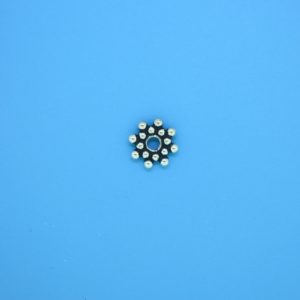 15514 - Bali Silver Daisy Spacer 2x8mm 15514 - Bali Silver Daisy Spacer 2x8mm