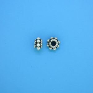 15524 - Bali Silver Spacer Bead 4.2x7mm 15524 - Bali Silver Spacer Bead 4.2x7mm