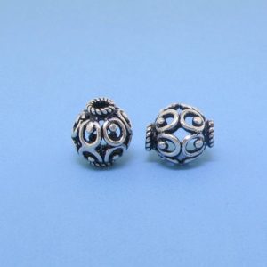 15422 - Bali Silver Bead 9x10mm 15422 - Bali Silver Bead 9x10mm