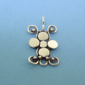 15440 - Bali Silver Chandelier 12x22mm 15440 - Bali Silver Chandelier 12x22mm