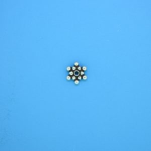 15532 - Bali Silver Daisy Spacer 1.5x7mm 15532 - Bali Silver Daisy Spacer 1.5x7mm