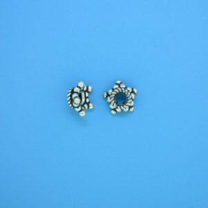 15539 - Bali Silver Bead Cap 4x8mm 15539 - Bali Silver Bead Cap 4x8mm