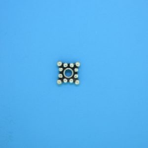 15544 - Bali Silver Daisy Spacer 2x8mm 15544 - Bali Silver Daisy Spacer 2x8mm
