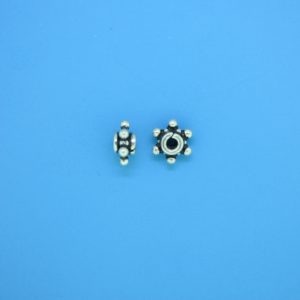 15550 - Bali Silver Spacer Bead 3x7mm 15550 - Bali Silver Spacer Bead 3x7mm