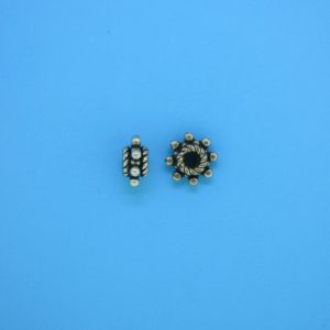 15551 - Bali Silver Spacer Bead 4x8mm 15551 - Bali Silver Spacer Bead 4x8mm