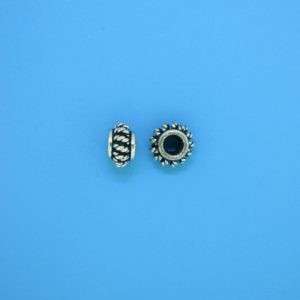 15552 - Bali Silver Spacer Bead 4.5x7.5mm 15552 - Bali Silver Spacer Bead 4.5x7.5mm