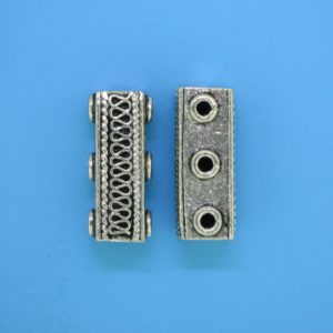 15585 - Bali Silver 3 Hole Spacer Bar 22mm 15585 - Bali Silver 3 Hole Spacer Bar 22mm