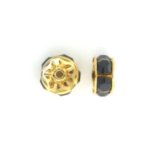 3605 - 5mm Swarovski Rhinestone Gold Plated Rondelle - Garnet 3605 - 5mm Swarovski Rhinestone Gold Plated Rondelle - Garnet