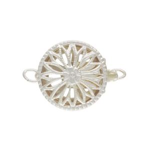 1365 - Sterling Silver Round Filigree One Strand Clasp 1365 - Sterling Silver Round Filigree One Strand Clasp