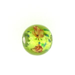 6106L - Czech Silver Foil Round Beads - Olivine 6106L - Czech Silver Foil Round Beads - Olivine