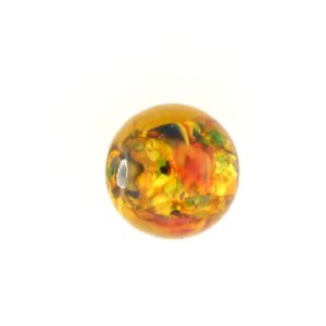 6106L - Czech Silver Foil Round Beads - Topaz 6106L - Czech Silver Foil Round Beads - Topaz