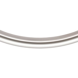 1481 - 23mm Sterling Silver Curved Tube 1481 - 23mm Sterling Silver Curved Tube