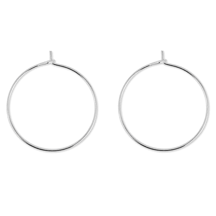 1501 - 2" (22-G) Sterling Silver Hoop 1501 - 2" (22-G) Sterling Silver Hoop