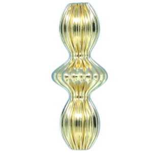 183 - 6.3x17mm Gold Filled Fancy Corrugated Bead 183 - 6.3x17mm Gold Filled Fancy Corrugated Bead