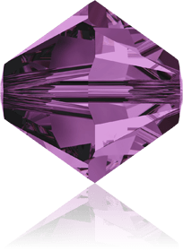 5301/5328 - 8mm Swarovski Bicone Crystal Bead - Amethyst 5301/5328 - 8mm Swarovski Bicone Crystal Bead - Amethyst