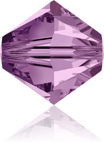 5301/5328 - 8mm Swarovski Bicone Crystal Bead - Light Amethyst 5301/5328 - 8mm Swarovski Bicone Crystal Bead - Light Amethyst