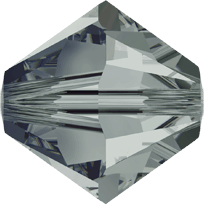 5301/5328 - 8mm Swarovski Bicone Crystal Bead - Black Diamond 5301/5328 - 8mm Swarovski Bicone Crystal Bead - Black Diamond