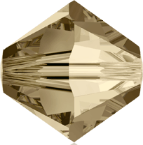 5301/5328 - 8mm Swarovski Bicone Crystal Bead - Golden Shadow 5301/5328 - 8mm Swarovski Bicone Crystal Bead - Golden Shadow