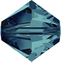 5301/5328 - 8mm Swarovski Bicone Crystal Bead - Indicolite 5301/5328 - 8mm Swarovski Bicone Crystal Bead - Indicolite