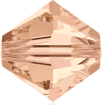 5301/5328 - 8mm Swarovski Bicone Crystal Bead - Light Peach 5301/5328 - 8mm Swarovski Bicone Crystal Bead - Light Peach