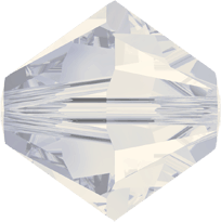 5301/5328 - 8mm Swarovski Bicone Crystal Bead - White Opal 5301/5328 - 8mm Swarovski Bicone Crystal Bead - White Opal