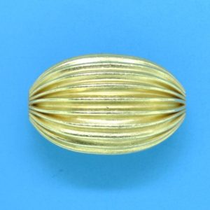 260 - 12.5x19mm Gold Filled Design Oval Bead 260 - 12.5x19mm Gold Filled Design Oval Bead