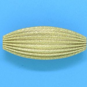 259 - 10x24.5mm Gold Filled Design Oval Bead 259 - 10x24.5mm Gold Filled Design Oval Bead