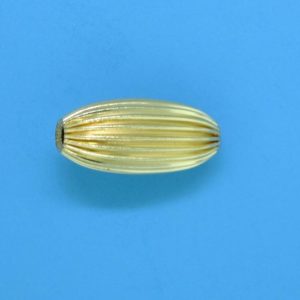 135 - 6.2x14mm Gold Filled Design Oval Bead 135 - 6.2x14mm Gold Filled Design Oval Bead