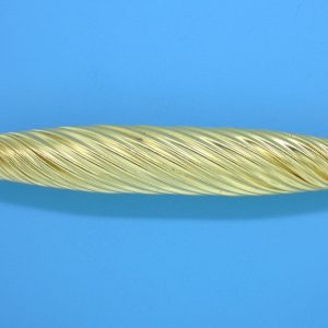 871 - 9x54mm 14K Gold Filled Corrugated Fancy Bead 871 - 9x54mm 14K Gold Filled Corrugated Fancy Bead