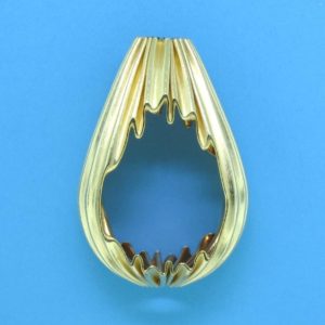 305 - Gold Filled Fancy Drop Window Bead 305 - Gold Filled Fancy Drop Window Bead