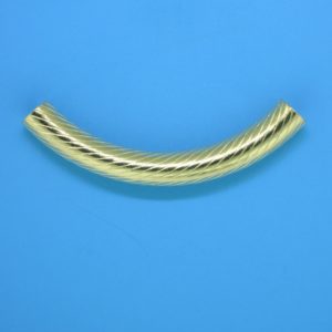 446 - 5x37mm Gold Filled Curved Tube 446 - 5x37mm Gold Filled Curved Tube