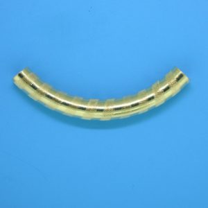 447 - 5x37mm Gold Filled Curved Tube 447 - 5x37mm Gold Filled Curved Tube