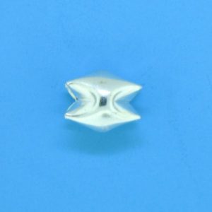 1277 - 8x7mm Sterling Silver Interlock Fancy Bead 1277 - 8x7mm Sterling Silver Interlock Fancy Bead