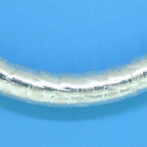 1410 - 5x37mm Sterling Silver Design Curved Tube 1410 - 5x37mm Sterling Silver Design Curved Tube