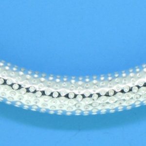 1418 - 5x37mm Sterling Silver Design Curved Tube 1418 - 5x37mm Sterling Silver Design Curved Tube